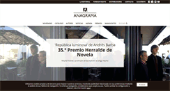 Desktop Screenshot of anagrama-ed.es